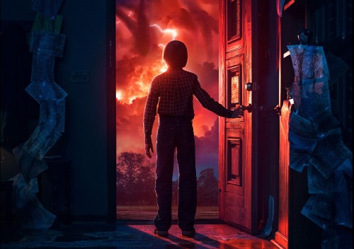 Image Stranger Things - Season 2, blue, red, adventure game, Digital compositing