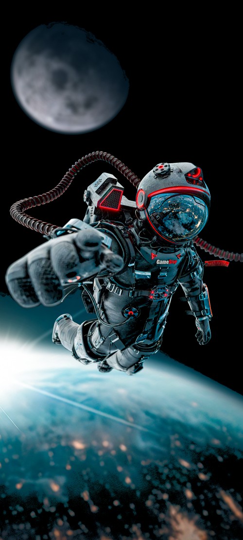 Image astronaut, helmet, space, automotive tire, illustration