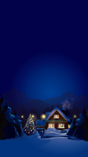 Image snow, mount scenery, winter, night