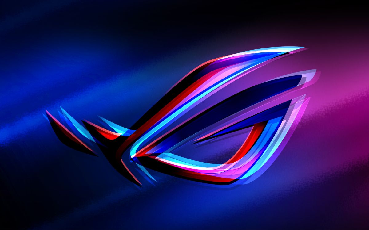 asus, blue, electric blue, light, graphic design