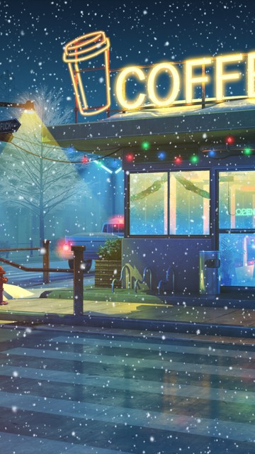 Image Coffee, lofi, christmas lofi, christmas, lo fi hip hop