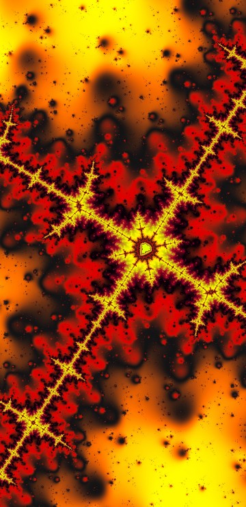 Image yellow and red star illustration