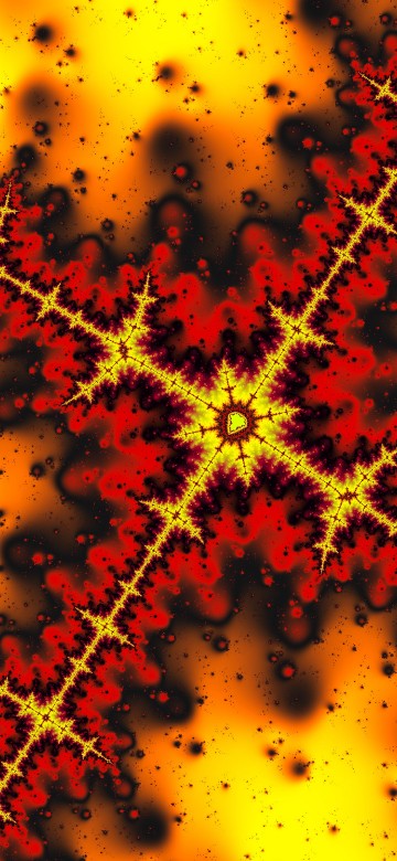 Image yellow and red star illustration
