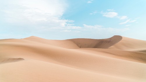 Image brown desert under blue sky during daytime