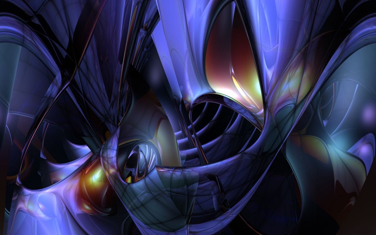 Blaue Und Gelbe Abstrakte Abbildung. Wallpaper in 1920x1200 Resolution