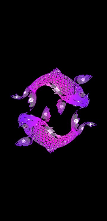 Image purple and green dragon illustration