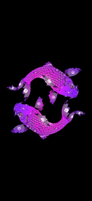 Image purple and green dragon illustration