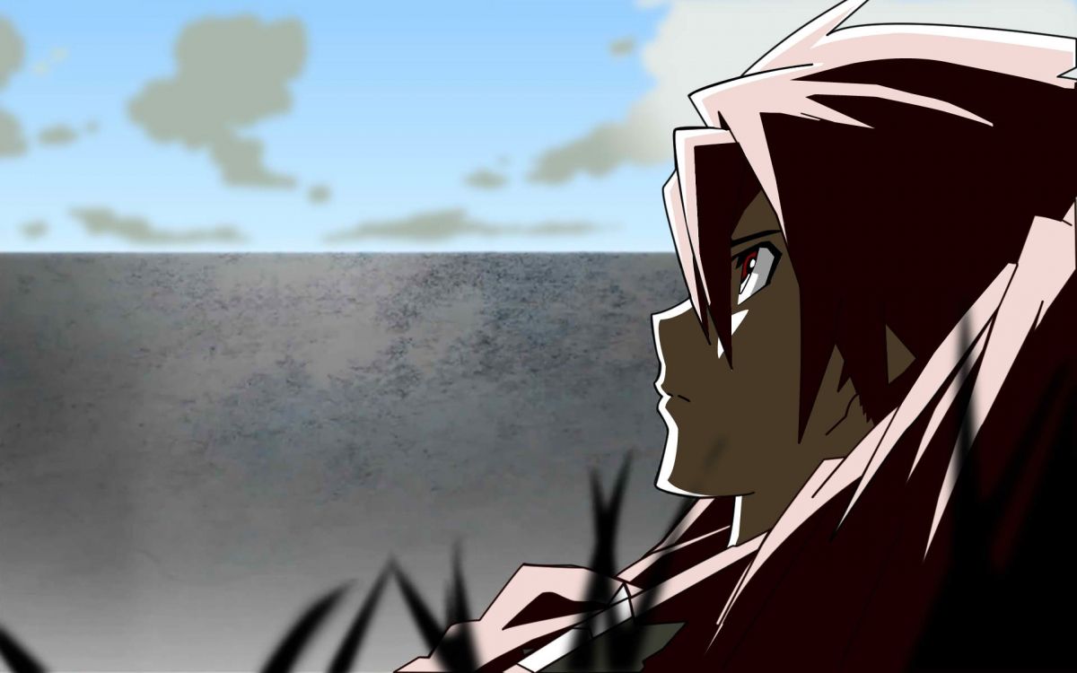 Woman in Red and White Top Anime Character. Wallpaper in 1920x1200 Resolution