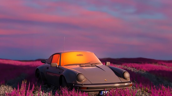 Image wildflower, sports car, cars, cloud, plant