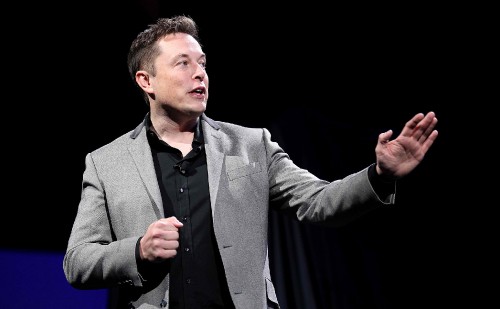 Image Elon Musk, performance, orator, public speaking, suit