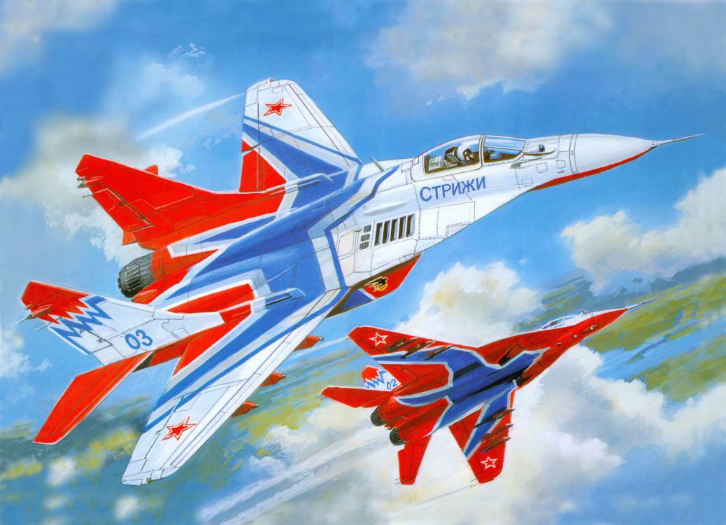 white red and blue jet plane