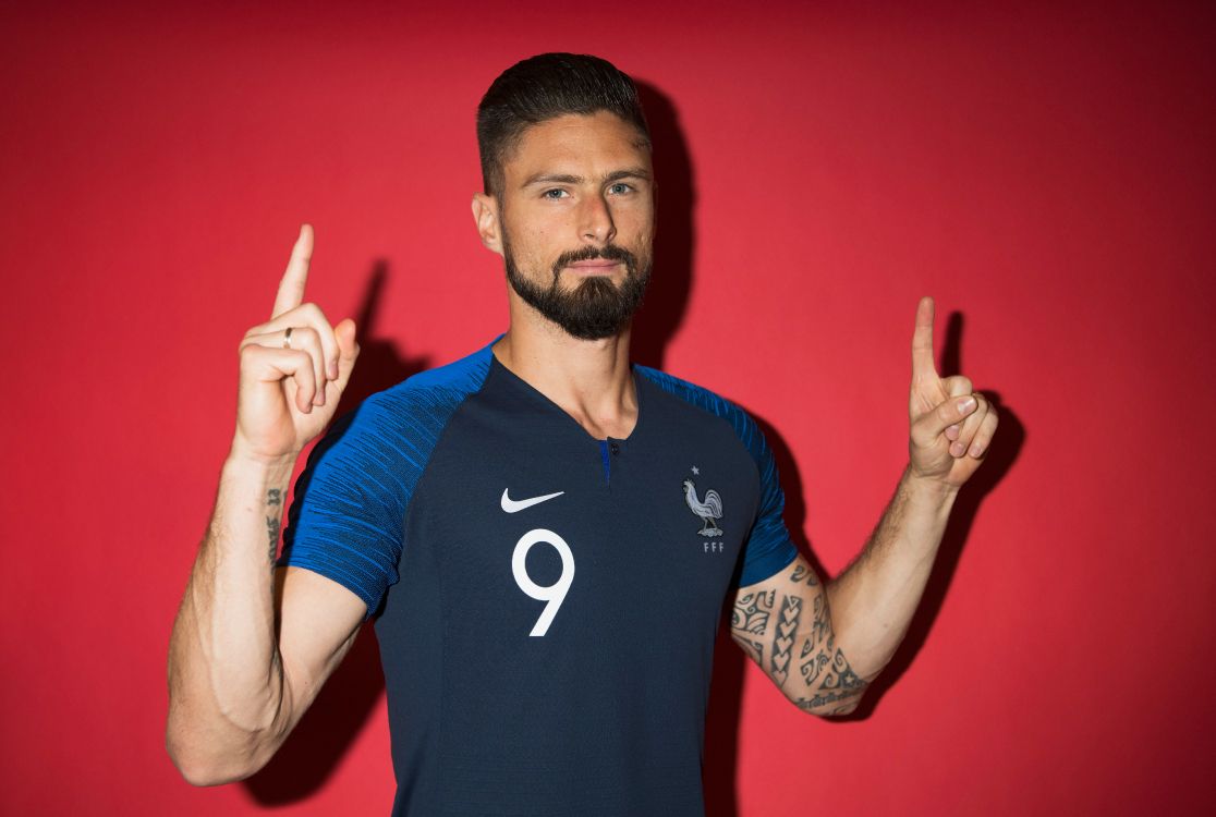 奥利维尔·吉鲁（Olivier Giroud）, 2018年世界杯, 切尔西f c, 阿森纳F C, 向前 壁纸 5084x3414 允许