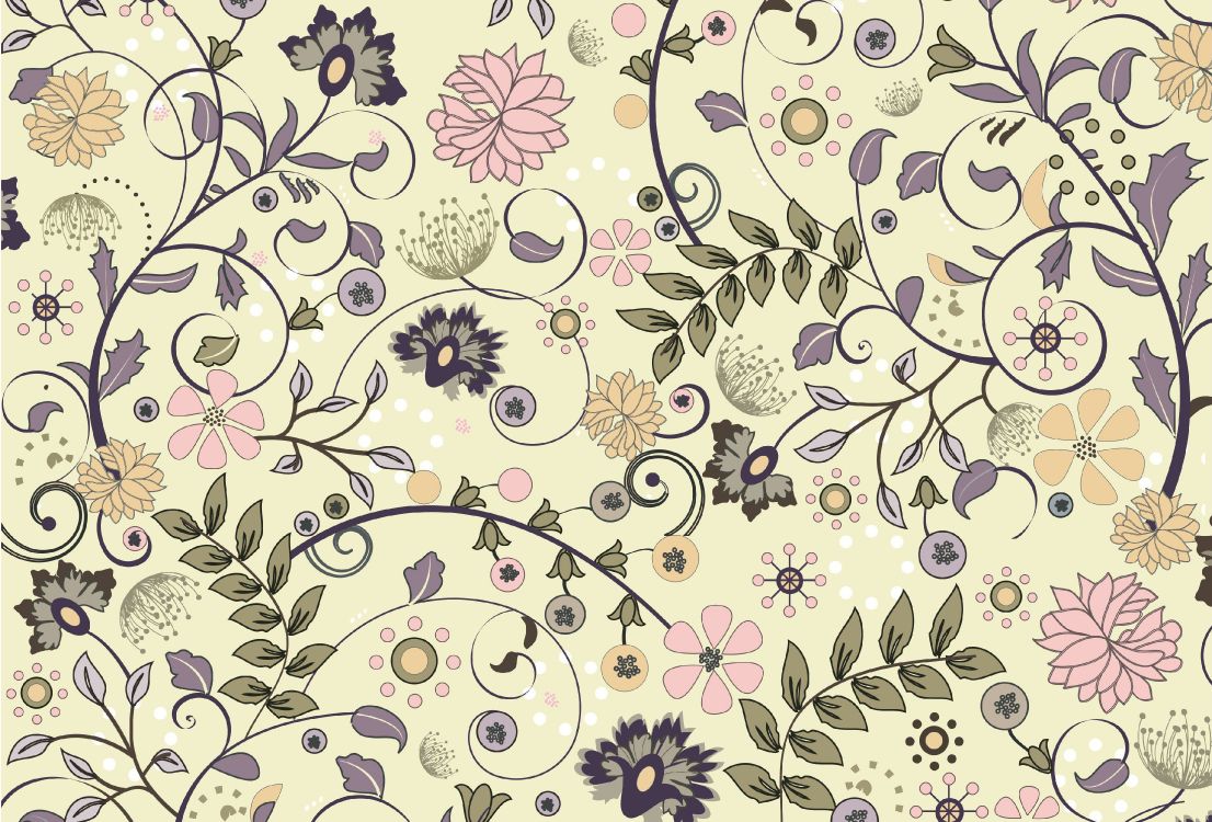 Weißes Und Schwarzes Florales Textil. Wallpaper in 3685x2498 Resolution