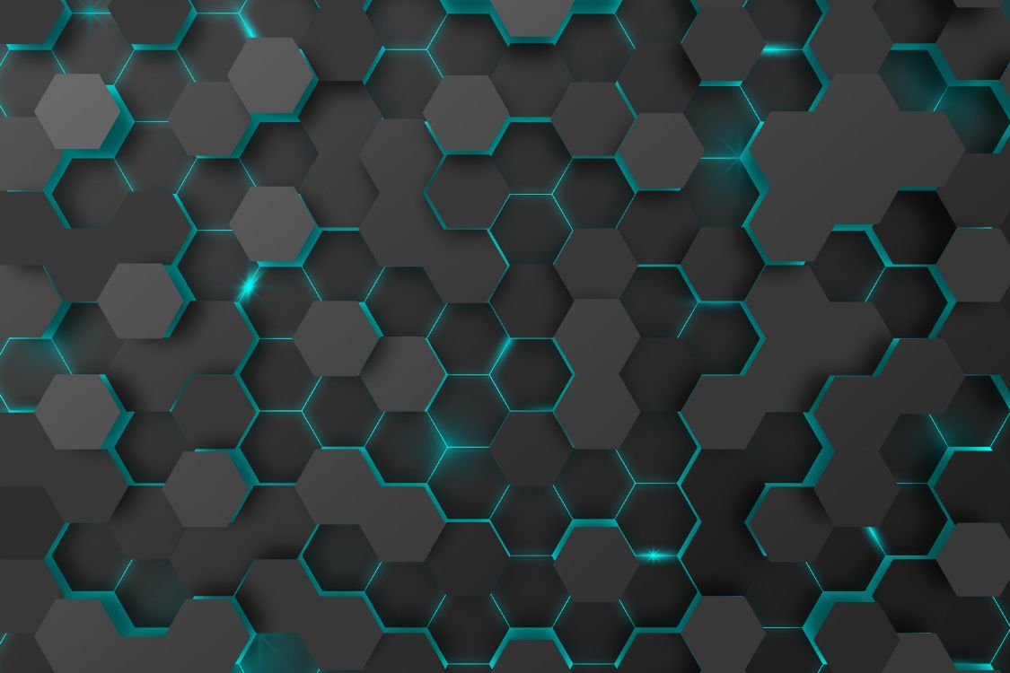 Hexagone, Nid, Azure, Ligne, Aqua. Wallpaper in 3840x2560 Resolution