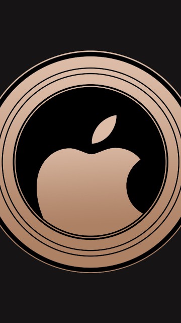 Image apple, logo, circle, symbol, graphics