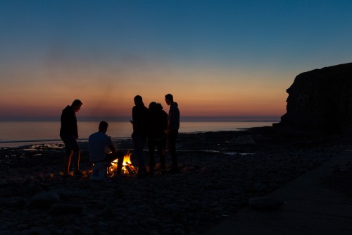 Image beach, horizon, sunset, ocean, sea