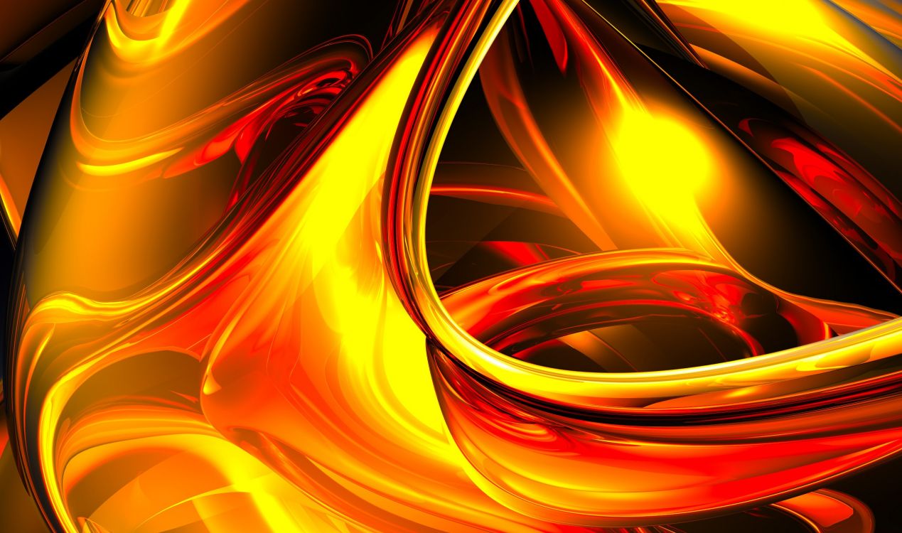 Red and Yellow Abstract Painting. Wallpaper in 2560x1513 Resolution