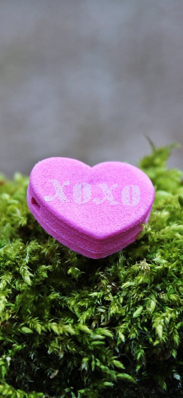 Image love, romance, heart, green, grass