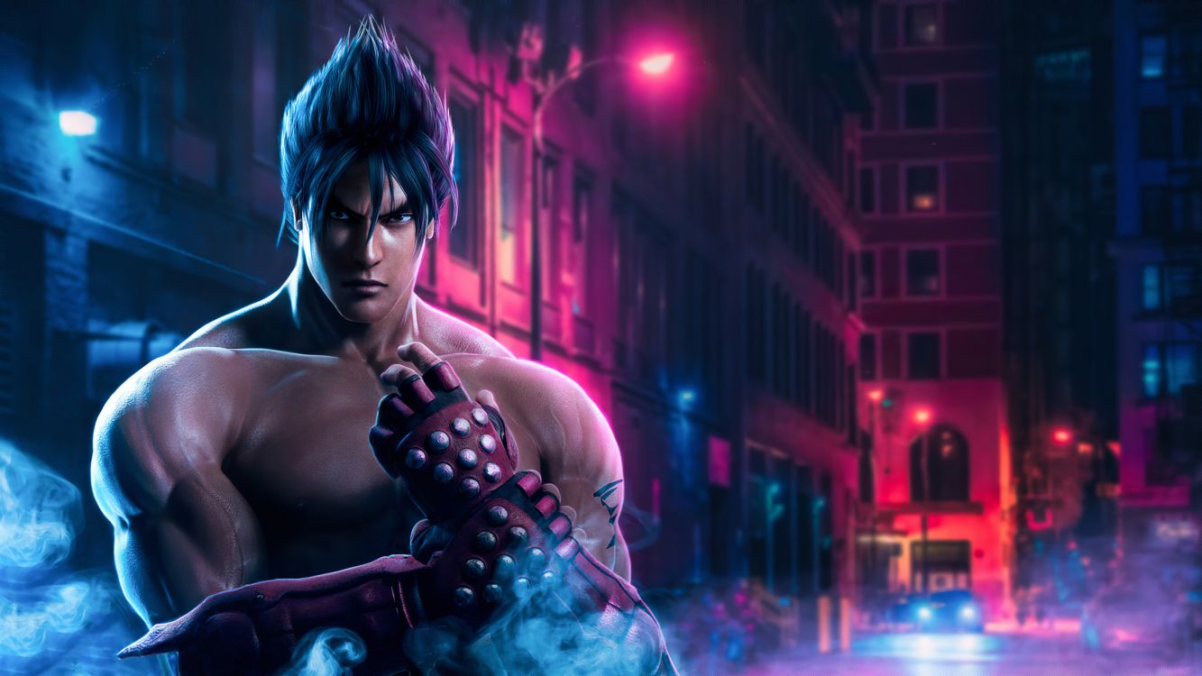 jin kazama, games, muscle, adventure game, Barechested