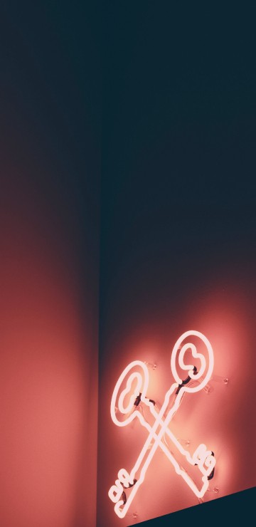 Image red heart with light fixture