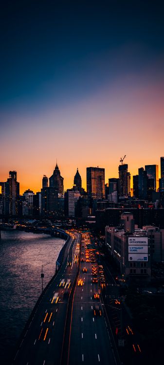 cityscape, brooklyn bridge, android, smartphone, building