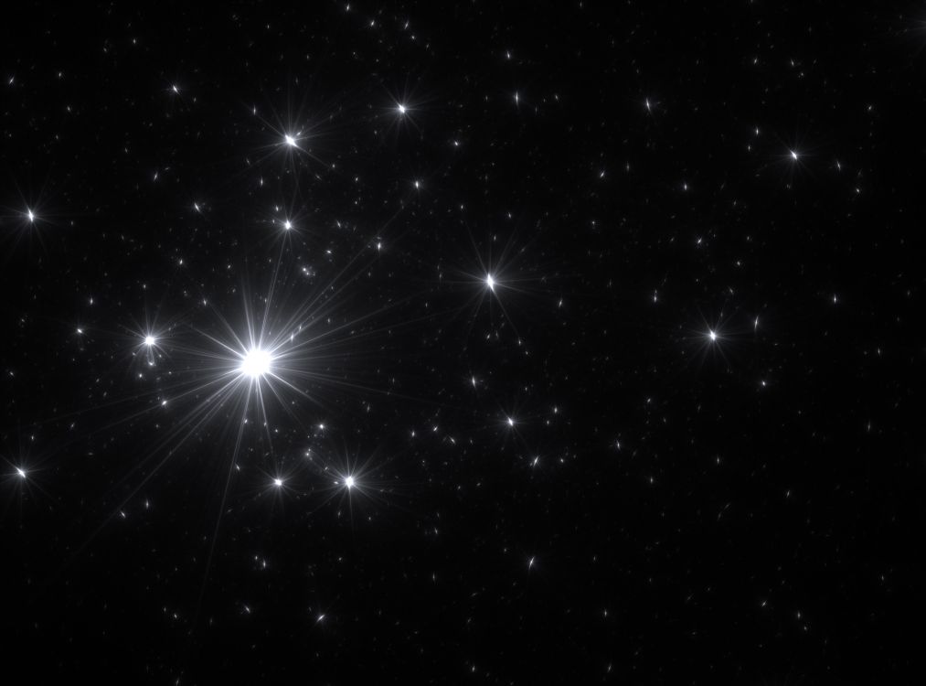 Feux D'artifice Blancs Dans le Ciel Pendant la Nuit. Wallpaper in 2048x1516 Resolution