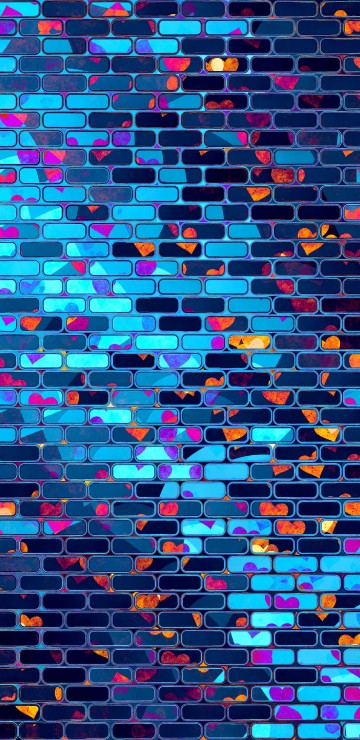 Image blue red and white abstract painting