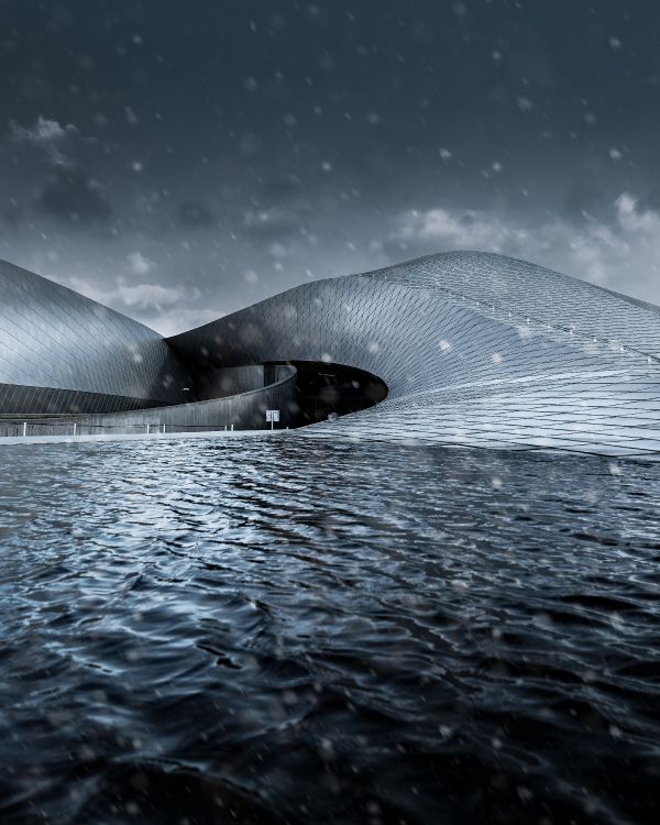 grayscale photo of sydney opera house