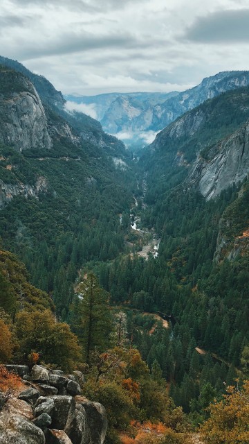 Image yosemite national park, national park, highland, valley, mountain range