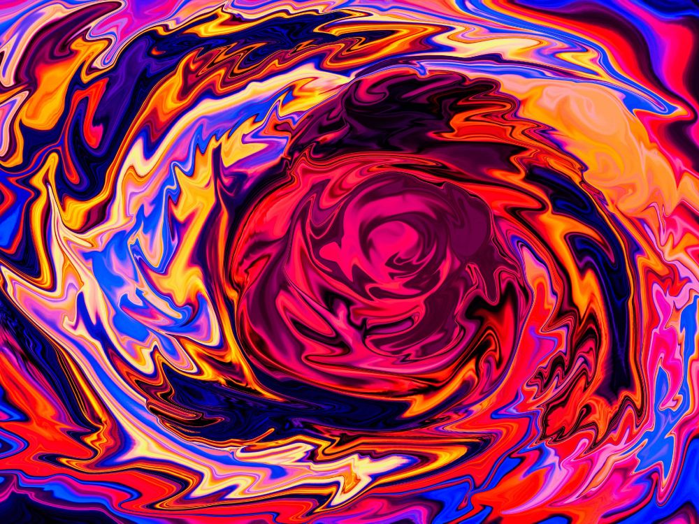 Cuadro Abstracto Rojo Amarillo y Morado. Wallpaper in 4074x3055 Resolution
