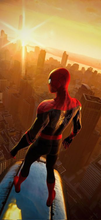 Superior 2021, Maravillas Del Hombre Araña Millas Morales, Spider-man, Spider-man: no Way Home, Arte. Wallpaper in 945x2048 Resolution