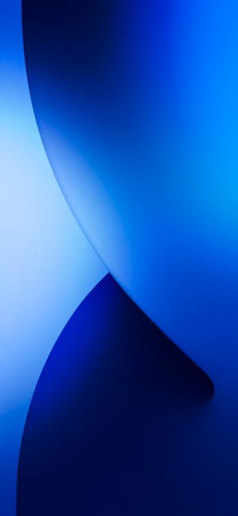Azul Cobalto, Azul, Azure, Pendiente, Triangulo. Wallpaper in 1284x2778 Resolution