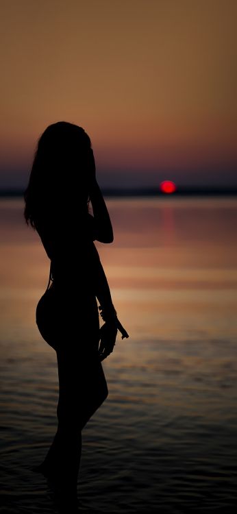 Mar, Agua, La Gente en la Naturaleza, Afterglow, Feliz. Wallpaper in 1080x2340 Resolution