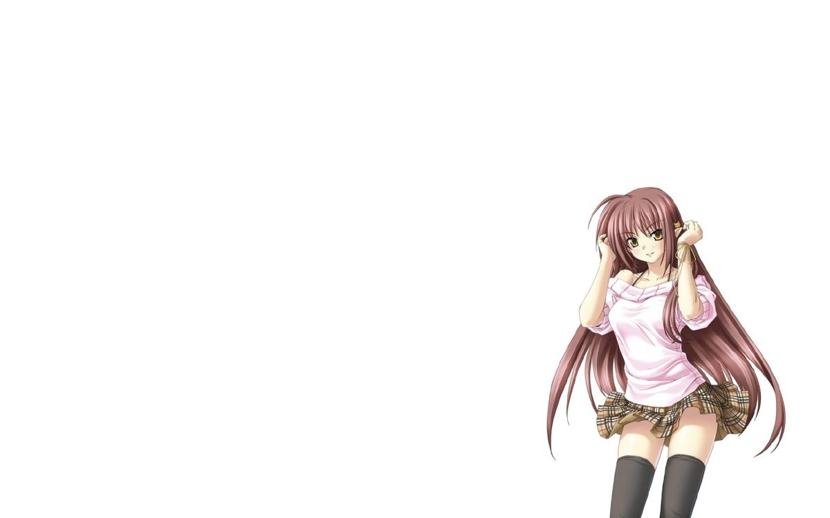 卡通, 长长的头发, 棕色的头发, 棕色, 手臂 壁纸 1920x1200 允许