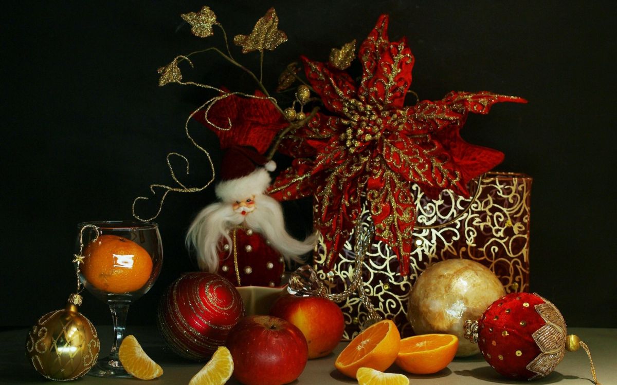 Weihnachtsmann, Neujahr, Malerei, Geschenk, Still-life-Fotografie. Wallpaper in 2560x1600 Resolution