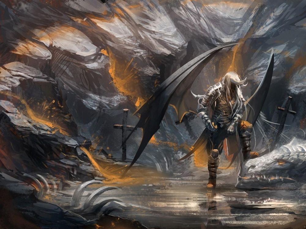 Dragon, la Mythologie, Bataille, Les Graphismes Cg, Grotte. Wallpaper in 2048x1536 Resolution