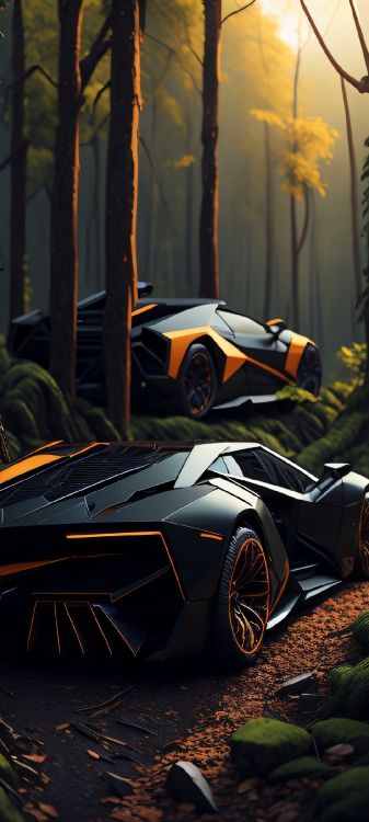 Lamborghini Aventador, Coche, Deportivo, Lamborghini, Carro de Lujo. Wallpaper in 1080x2400 Resolution