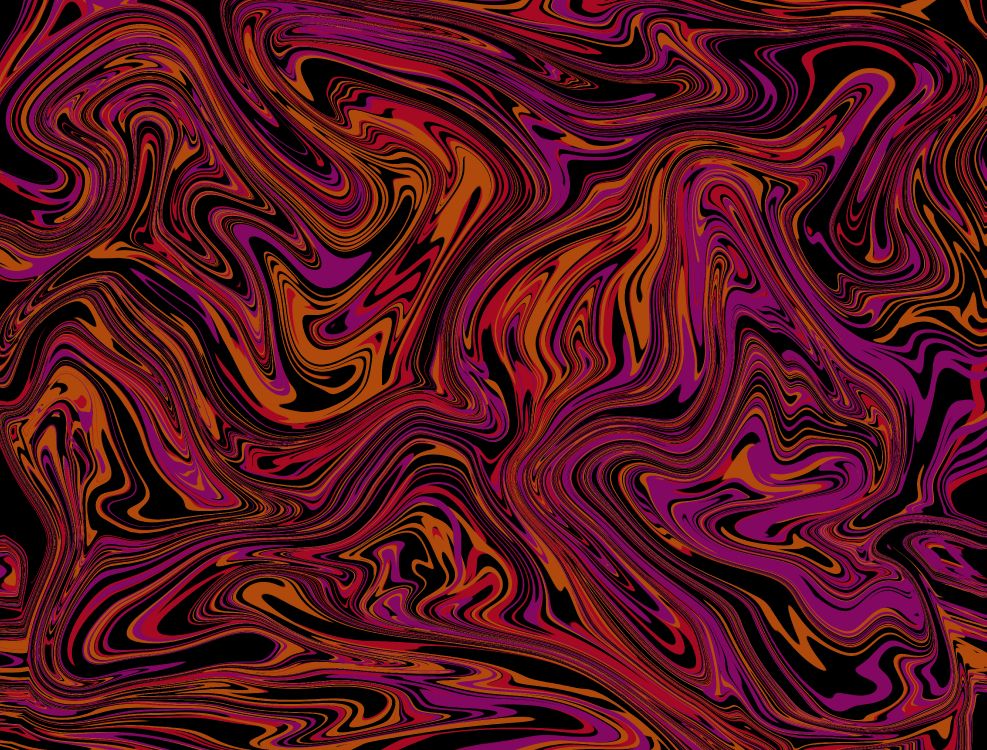 Lila Schwarz-gelbe Abstrakte Malerei. Wallpaper in 8192x6224 Resolution