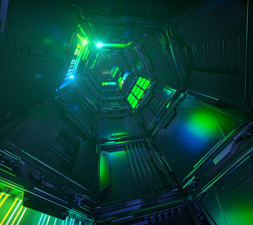 Razer Phone, Razer, Android, Green, Lumière. Wallpaper in 2880x2560 Resolution