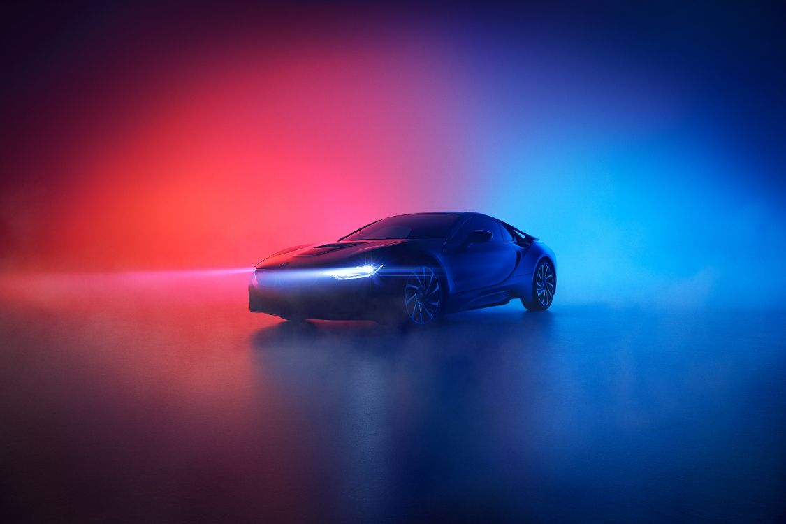 Porsche 911 Negro Sobre el Agua. Wallpaper in 3840x2560 Resolution