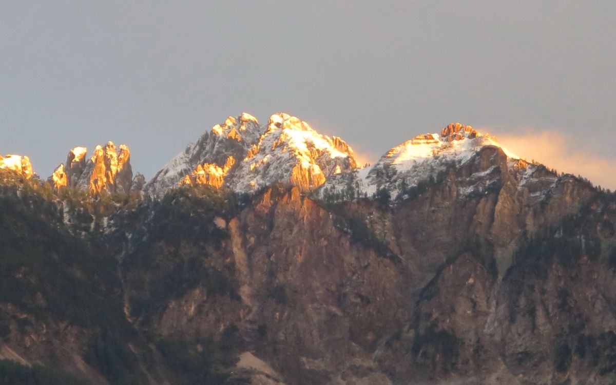 Alpes, Montaña, Paisaje Natural, Highland, Afterglow. Wallpaper in 2560x1600 Resolution