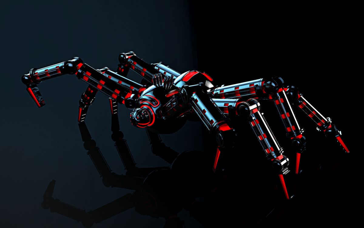 Rot-schwarzes Roboterspielzeug. Wallpaper in 2560x1600 Resolution