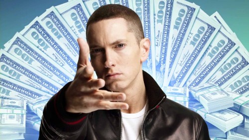 Image eminem, Not Afraid, money, cash, music producer