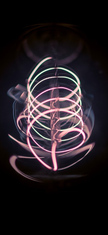 Image white and black round light