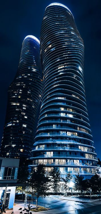 skyscraper, apartment, tower, architecture, high rise building