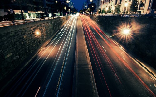 Image cars on road during night time