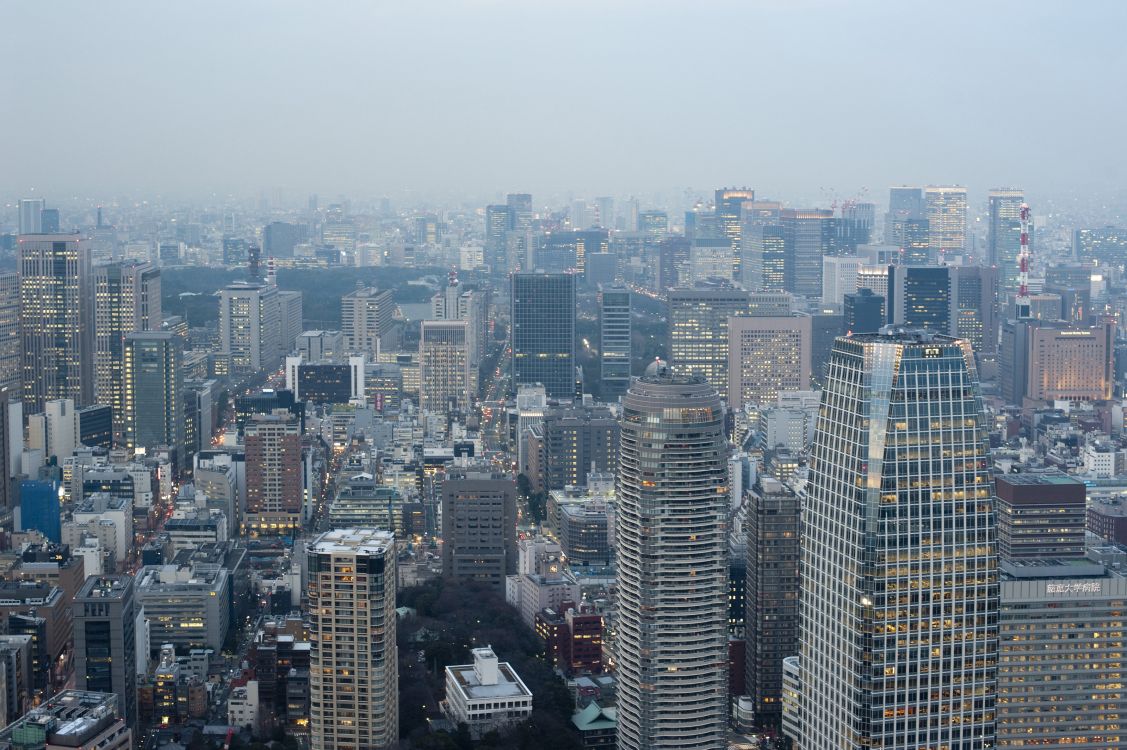 aerial view of city buildings during daytime