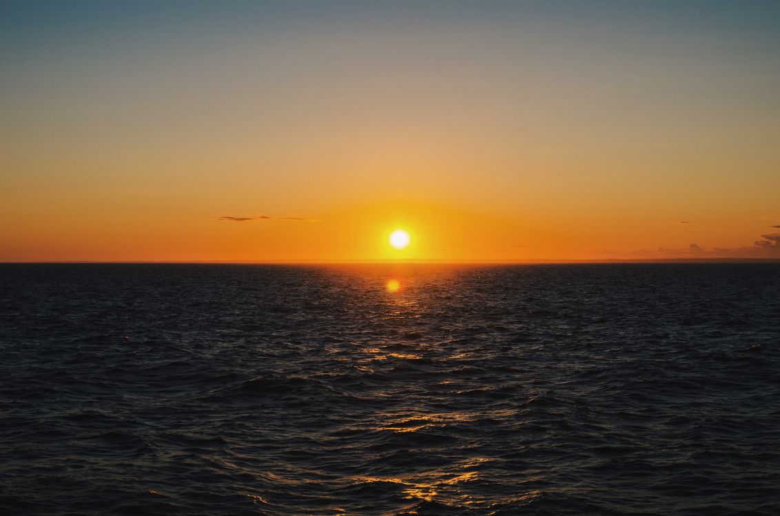 Sonnenuntergang, Meer, Ozean, Sonnenaufgang, Horizont. Wallpaper in 4928x3264 Resolution