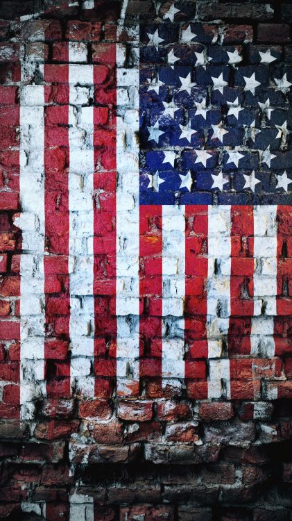 Wall, Rectangle, Flag of The United States, World, Textile. Wallpaper in 3240x5760 Resolution