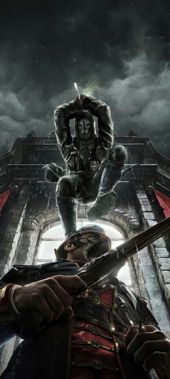 Dishonored 2, Deshonrado, Muerte Deshonrada Del Forastero, Corvo Attano, Bioshock. Wallpaper in 1080x2400 Resolution